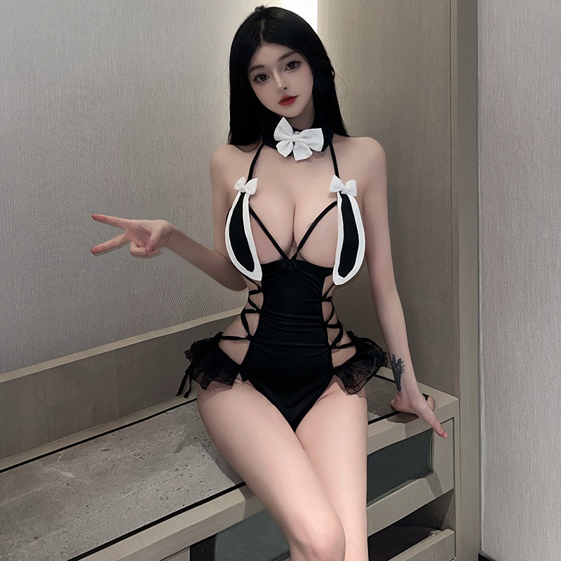 Sex Underwear Open Private Meeting Bunny Sexy cosplay Uniform Pure Backless Tight Temptation