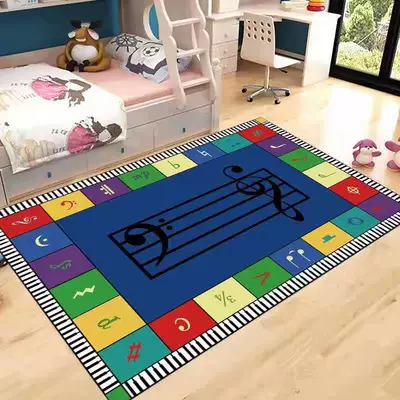 Avtomobil döşəmə paspasları: Early Education Center Carpet - musical-note-60-90cm-doormat