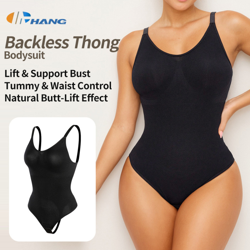 XS-XXXXL Seamless Body-Shaping Bodysuit Belly-Lifting plus size G-string Briefs Strap Tight-Fit Tunic