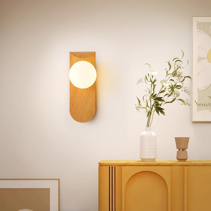Sala de estar portal lámpara de escritorio nórdica estilo retro lámpara de cabezal de cama creativa silencia balcón atmósfera de madera estilo medieval estilo japonés