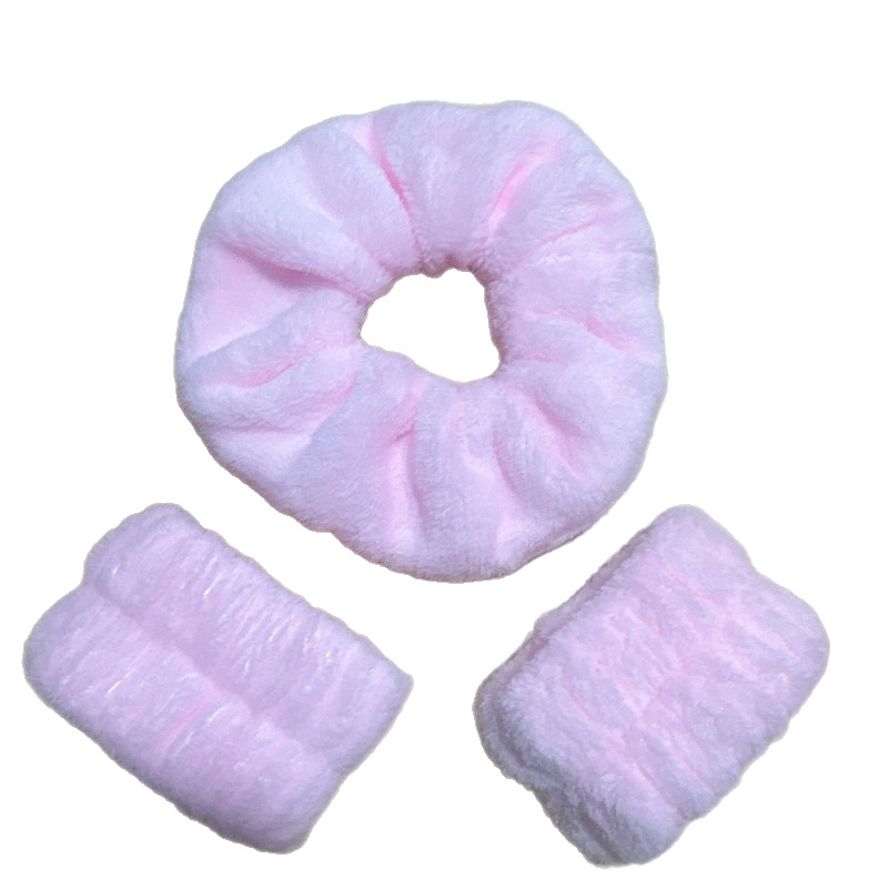 35cm 흡수성 머리끈 + 손목 - 핑크 (15*20*3cm*80g)