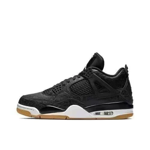 Баскетбольные кроссовки Putian AJ4 big Paris black cat electric mother yellow white cement white sail red white cat Oreocho 4 для мужчин и женщин