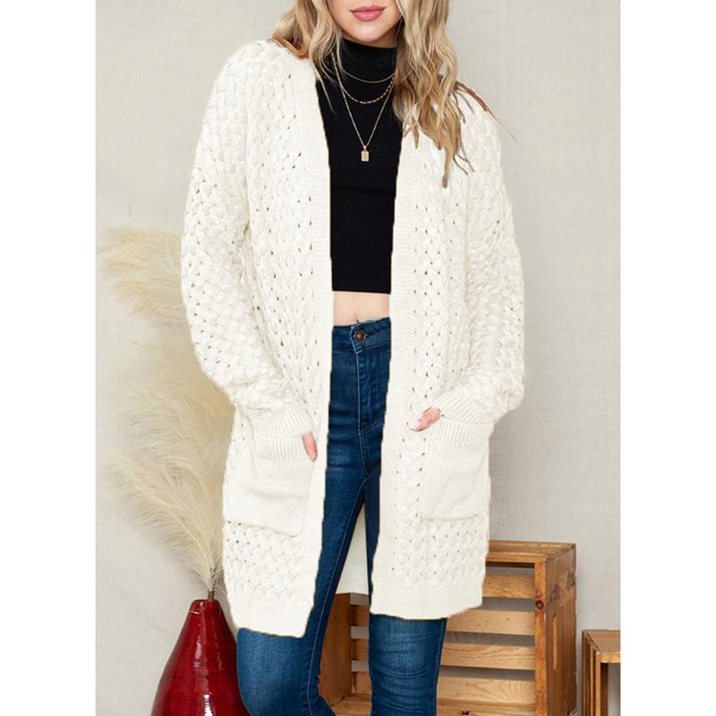 2025 nuevo cabello transfronterizo de moda casual de mujer cardigan de manga larga camisa de fondo grueso cabello transfronterizo