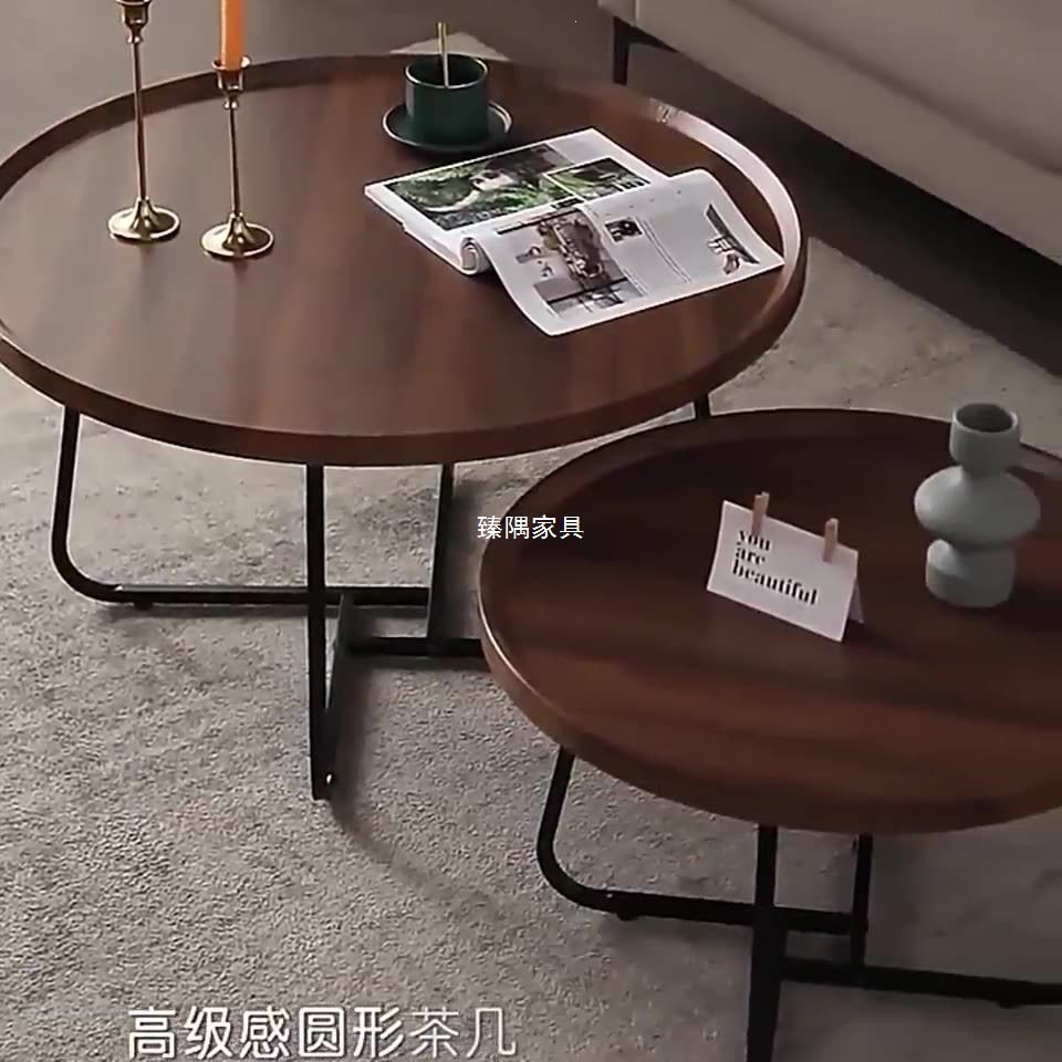 Mesa de té multifuncional al por mayor transfronteriza, mesa de té moderna y simple, sala de estar doméstica, mesa de té redonda combinada, mesa de té