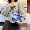 Woven handheld small bag, shoulder bag, autumn, food bag, 2022 collection