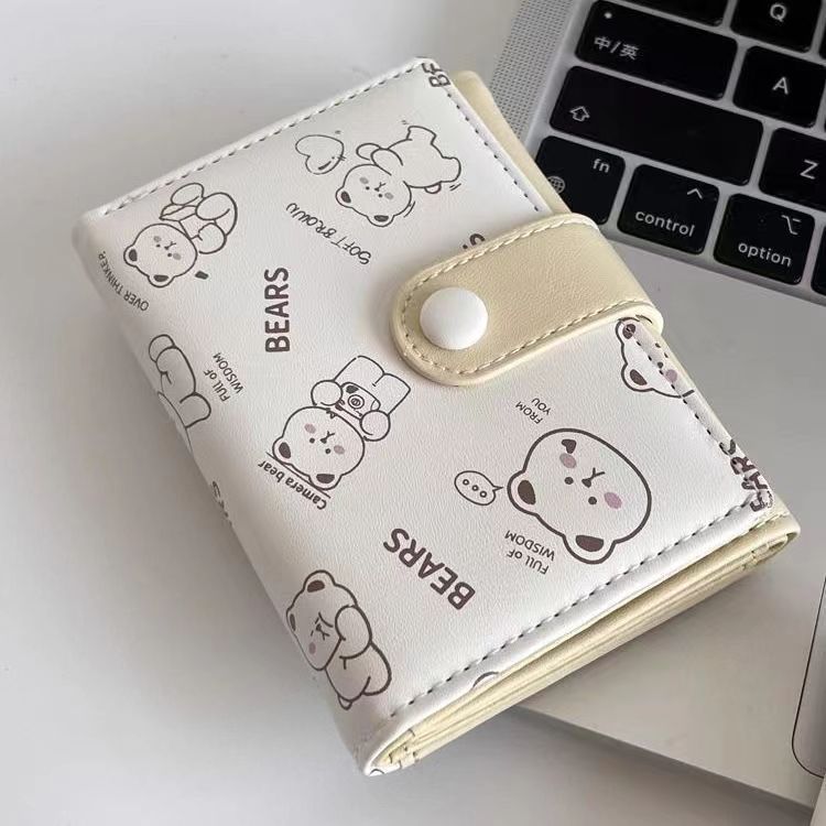 韓国スタイルの財布女性のショートスタイル小さくてかわいい超薄型 70% off スタック財布漫画プリントライト高級学生小銭入れ|undefined