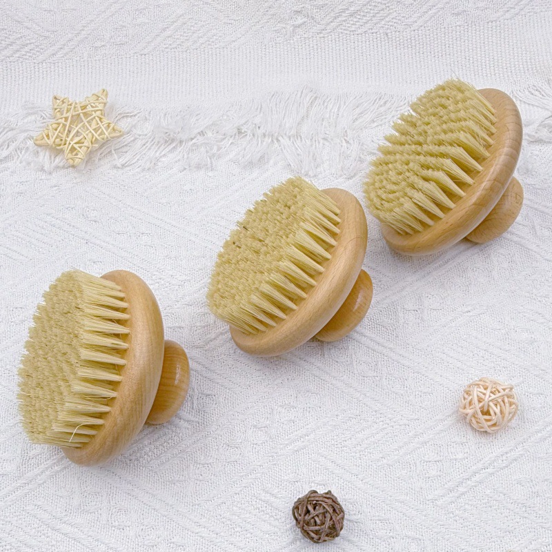 Artefacto perezoso, cepillo de baño Amazon, cepillo de hongos, cepillo de cuerpo de madera maciza, cepillo de pelo suave, cepillo de baño, cepillo de espalda