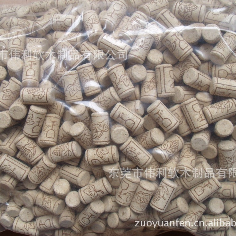 软木塞,软木酒塞100%标准酒塞 红酒塞葡萄带LOGO酒杯打蜡漂白倒角