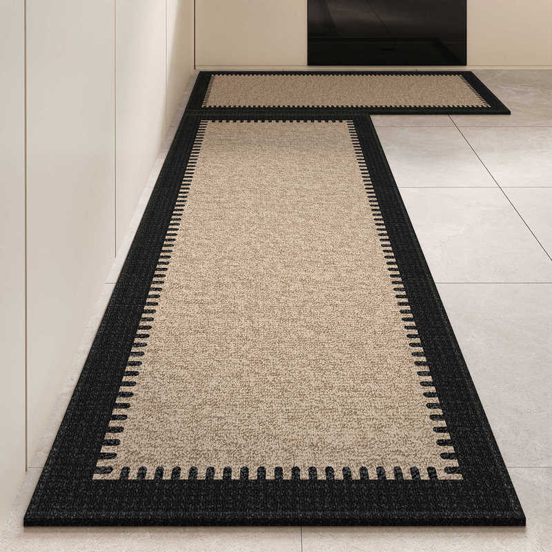 Kitchen Special Floor Mats, Household Waterproof and Oil-Proof Floor Mats, Simple Thickeneded, Stain-Resistant and Non-Slip Carpets, Wipeable and Wash-Free Mats Kitchen Special Floor Mats, Household Waterproof and Oil-Proof Floor Mats, Simple Thickeneded, Stain-Resistant and Non-Slip Carpets, Wipeable and Wash-Free Mats