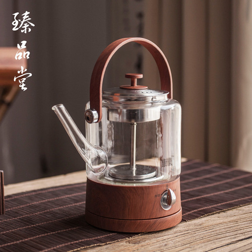 Fully automatic glass tea steamer health pot Pu'er black and white tea set boiling water boiling tea stove steam boiling teapot electrical appliances