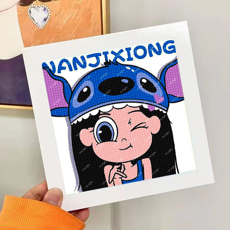 Nuevo dibujo de diamante infantil de labu diy pegatinas de diamante con marcos de fotos hechas a mano diy puzzle pegatinas de mampostería image 128