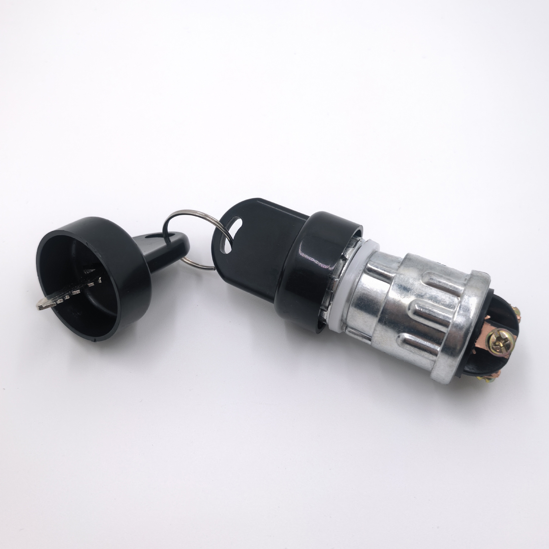 Three-wire ignition switch with waterproof cap, used for tractor and agricultural vehicle engine start switch modification, model JK423