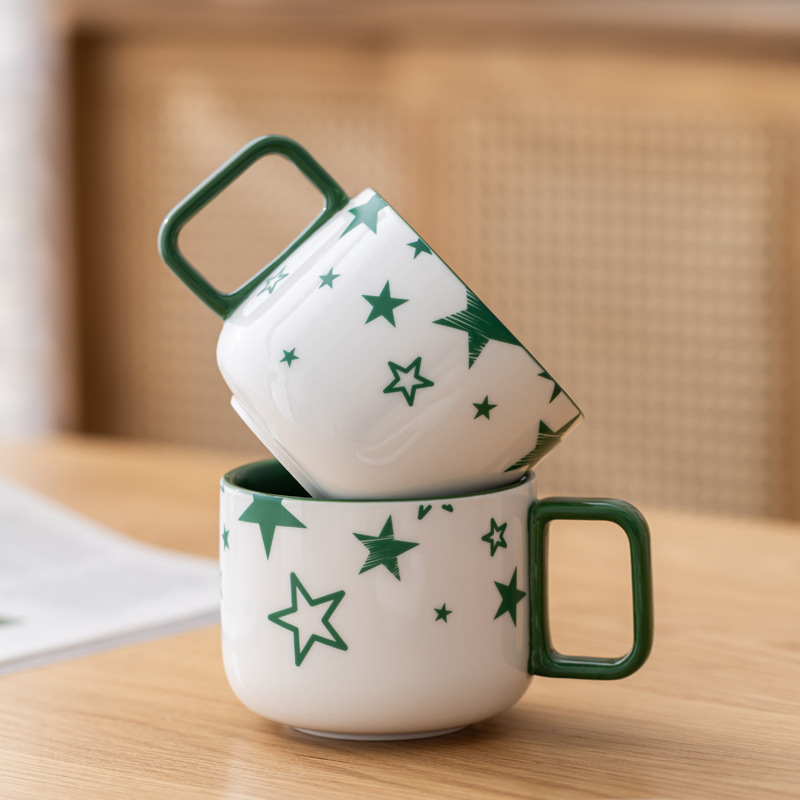 Taza de café Wenzhuang Star, taza de agua, taza de leche de dibujos animados, taza de regalo publicitaria, taza de regalo al por mayor