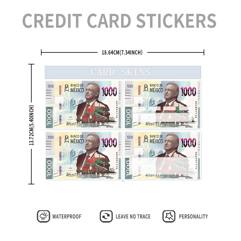 4-шт. наклейка кожи кредитной карты этилен Sticker наклейка дебетовая карта трафик карта персонализированная банковская карта царапины противоскользящая