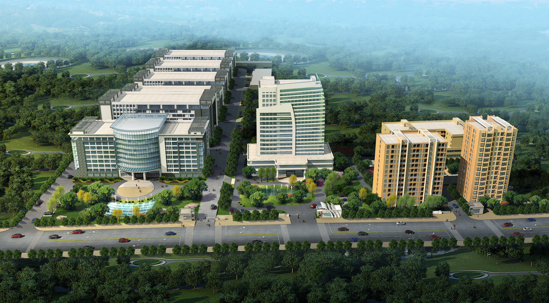 01 厂区总立体图2