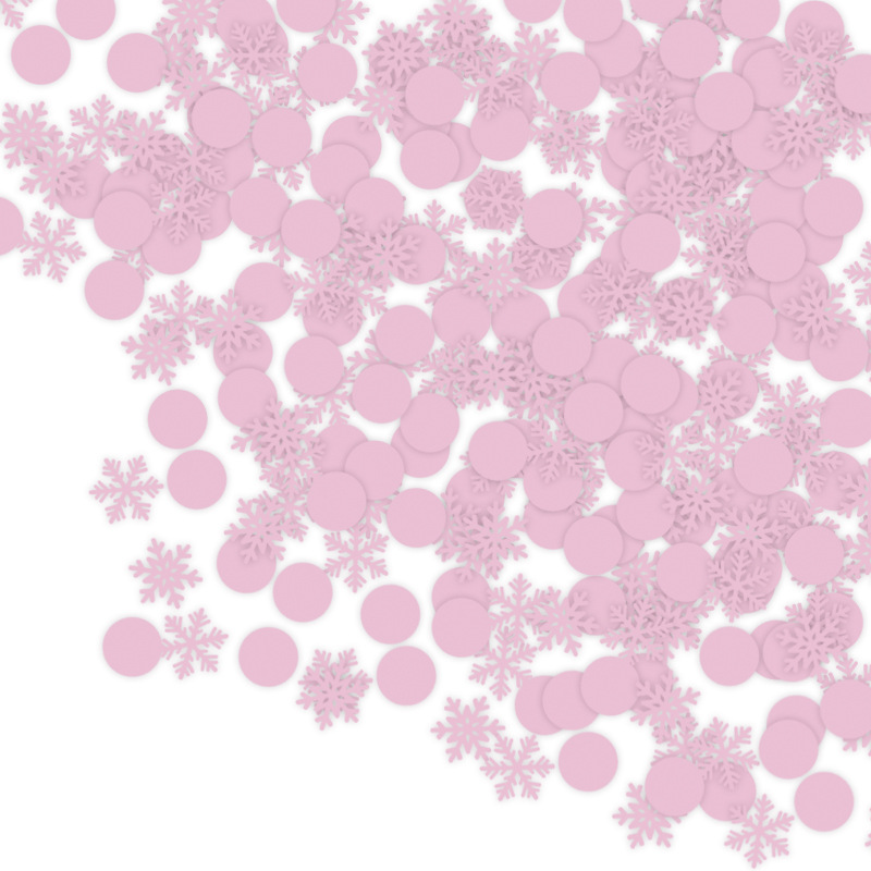 Confeti de Copos de Nieve Navideños 2024, Decoración de Mesa para Fiestas Navideñas, Lentejuelas, Suministros al por Mayor