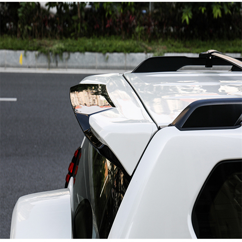 Prado For 10-18 Land Cruiser Prado OEM Style Spoiler TRD Add-on (Fixed wind wing) - prado-spoiler-blackwhite