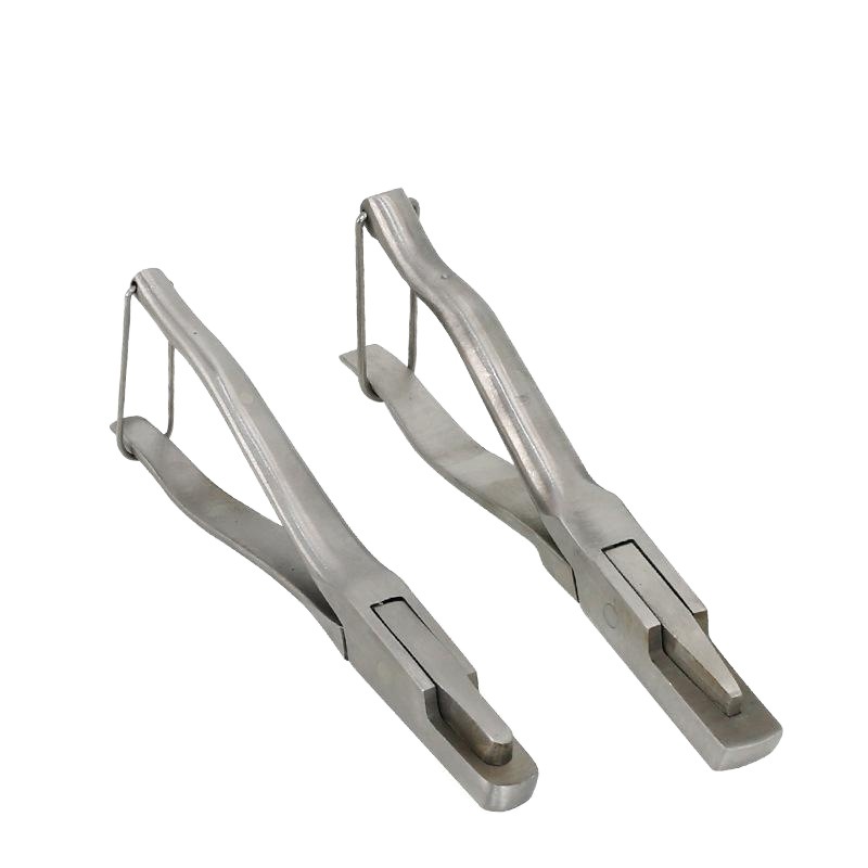 Abrazadera de oreja veterinaria abrazadera de oreja multi-especificación en forma de V en forma de U abrazadera de oreja de acero inoxidable abrazadera de oreja prevención de epidemias