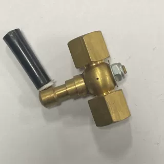 厂家直销量大优惠黑柄全铜加厚压力表二通旋塞阀耐腐蚀软密封高压