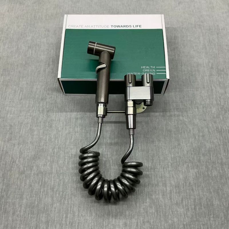 ステンレス鋼家庭用トイレコンパニオンスプレーガン 1 入力 2 出力アングルバルブ蛇口浴室三角バルブブースタースプレーノズル|undefined