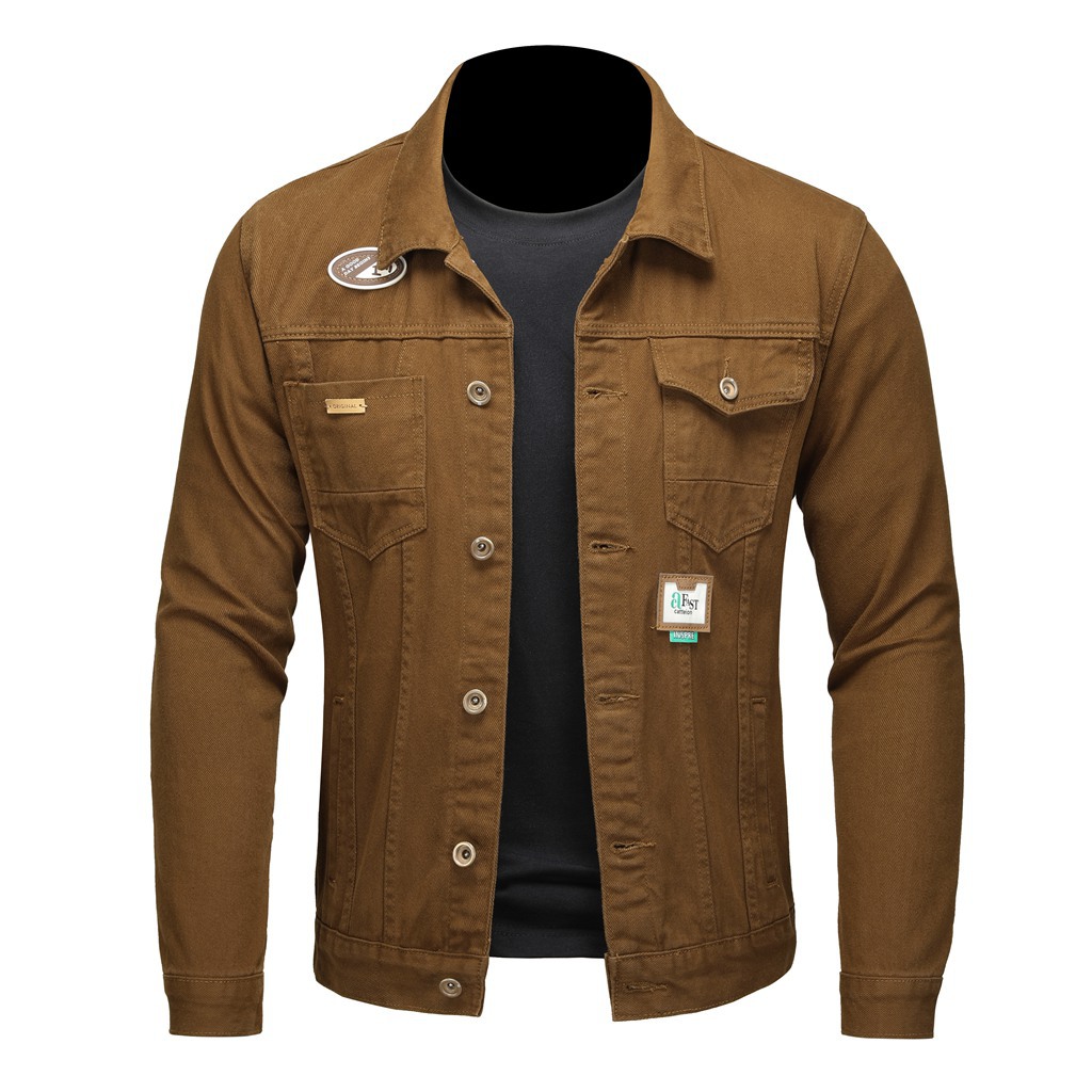 2024 simple new spring loose tooling washed men's tops and jackets_voghion.com