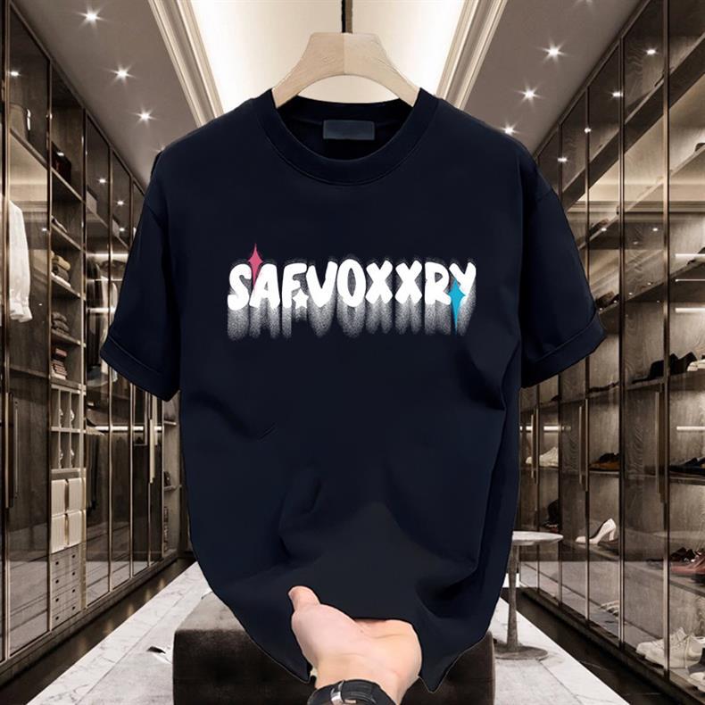 Chemise ample d'été pour homme, blanche et épaisse, à manches mi-longues, noire, style dessin animé_voghion.com
