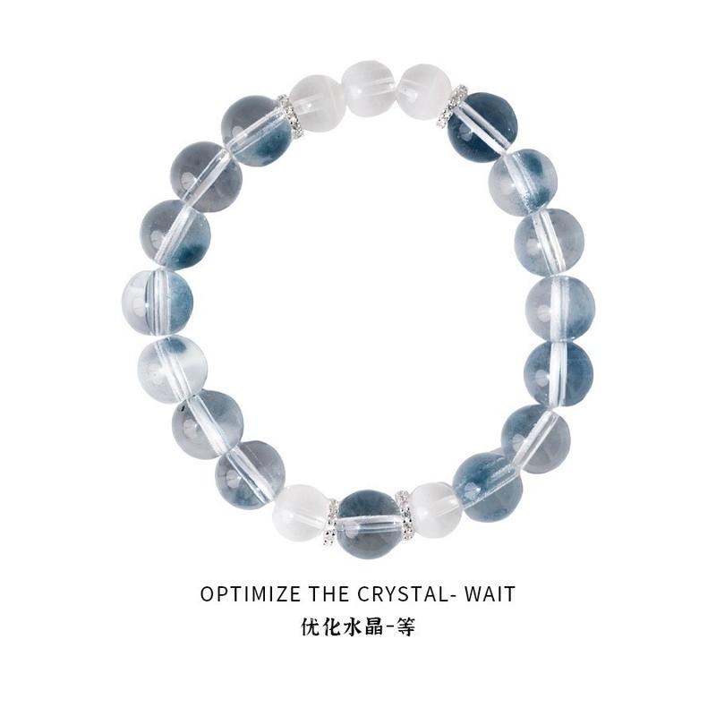 晗珞~优化石方形镂空串珠手链简约宫廷风时尚手链简约百搭手饰女|undefined