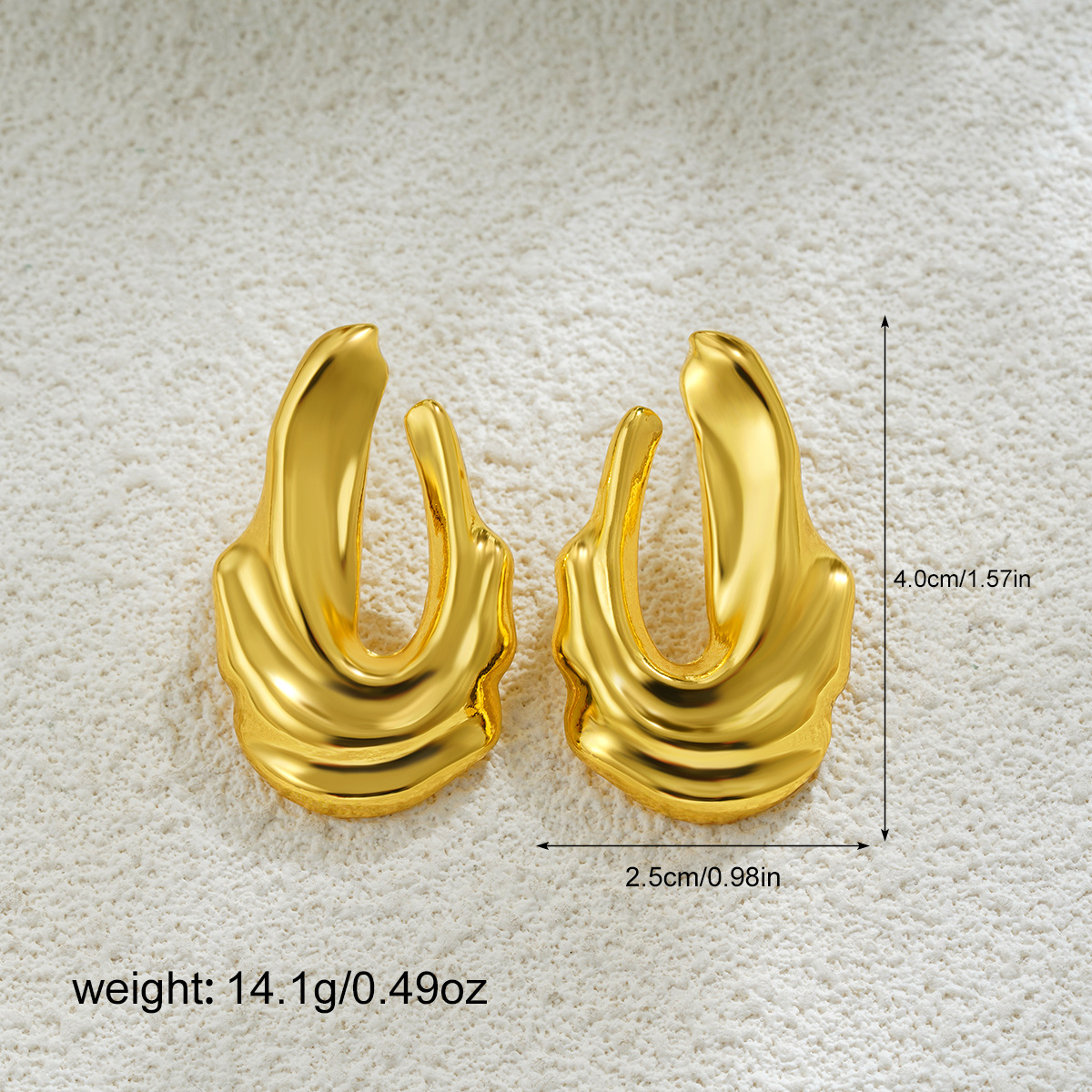 17g Weight Zinc Alloy Ear Needle Material 18K Gold Plated Plating Material Ear Studs Classification 1 Pair Quantity Holiday, Daily Occasion Zinc alloy Material Flower Pattern All Seasons Season Women's Gender Plating Design Vacation, Simple Style Style 1 Pair Vacation Simple Style Flower Plating Zinc Alloy 18K Gold Plated Ear Studs 3