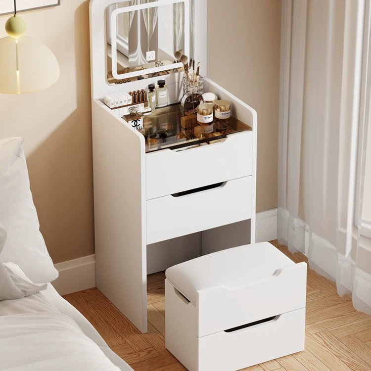 Туалетный столик, небольшой раскладной туалетный столик принцессы, современный простой шкаф для хранения, встроенный мини-шкаф-туалетный столик