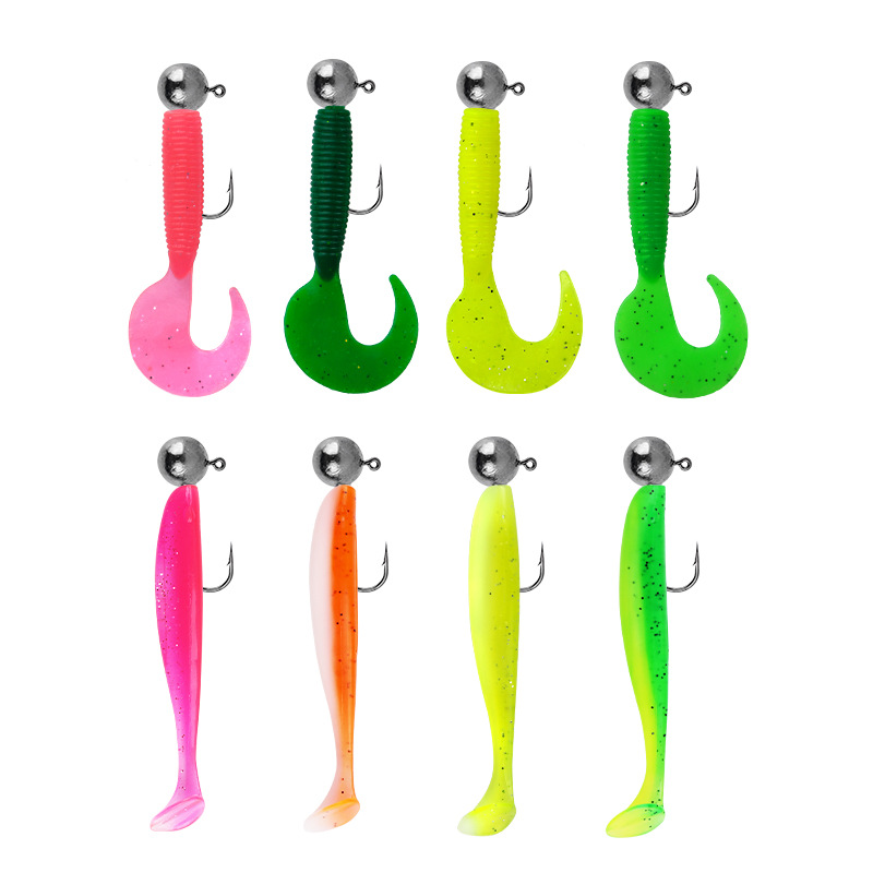 Floating Paddle Tail lures soft baits bass trout Fresh Water Fishing Lure