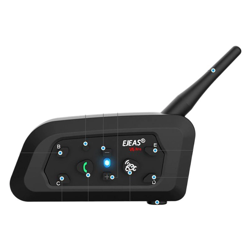 EJEAS производитель V6Pro двойной пакет шесть звонков мотоцикл шлем Bluetooth домофон наушники музыка