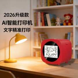 跨界AI热敏打印机，WIFI链接语音控制AI生成图片无需墨水便携