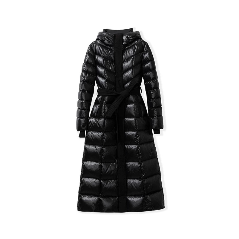 Goose Down】Walking Goose down Coat~Mk's Same Classic Over-The-Knee Long Style Warm Slim-Fit down Jacket
