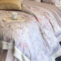 MARKCROSS瑪洛馳莱塞爾凝縮シルクプリント花四点セット蘭精天糸親肌布団カバーベッド用品