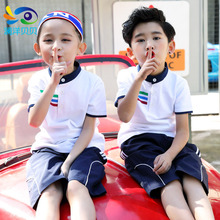 小学生校服夏装新款童装幼儿园园服团体服班服运动套装潮一件代发