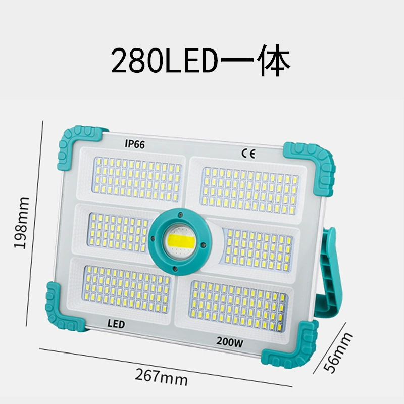 Travel capacious power supply solar-powered for camping, work emergency light