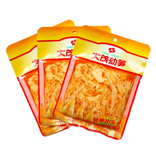 Da Mao Crispy Bamboo Shoots, 140g Pack, Full Carton Wholesale, Oil Braised Bamboo Shoot Canned Food, Bamboo Shoot Pickles, Open and Eat