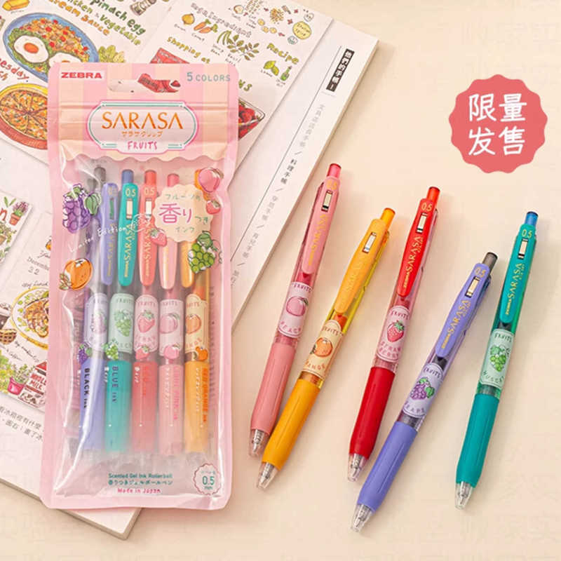 日本製 ZEBRA ゼブラ SARASA フルーツの香り 限定カラー プレスゲルペン JJ15 セット 0.5mm|undefined