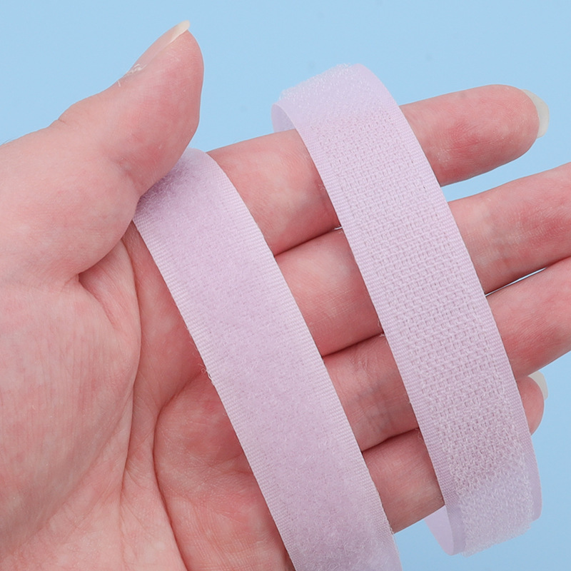 Velcro de color al por mayor 2cm de ancho gancho texturizado sin adhesivo de espalda pegatina madre ropa de bebé zapatos y sombreros pegados hebilla