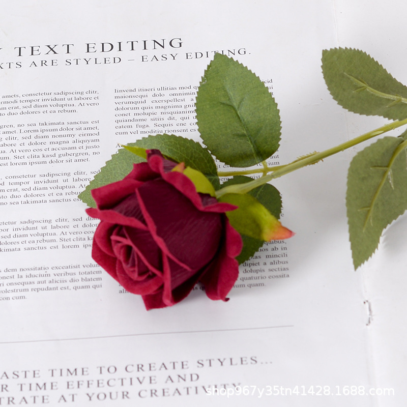 small flannel wine red