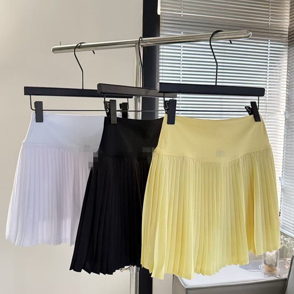 Spring women's pleated tennis skirt, anti-exposure running skirt, fitness sports skirt, quick-dry high-waisted short skirt
