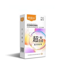 爱丽丝 天然橡胶胶乳男用避孕套(超润超滑超大油量)凸点狼牙颗粒