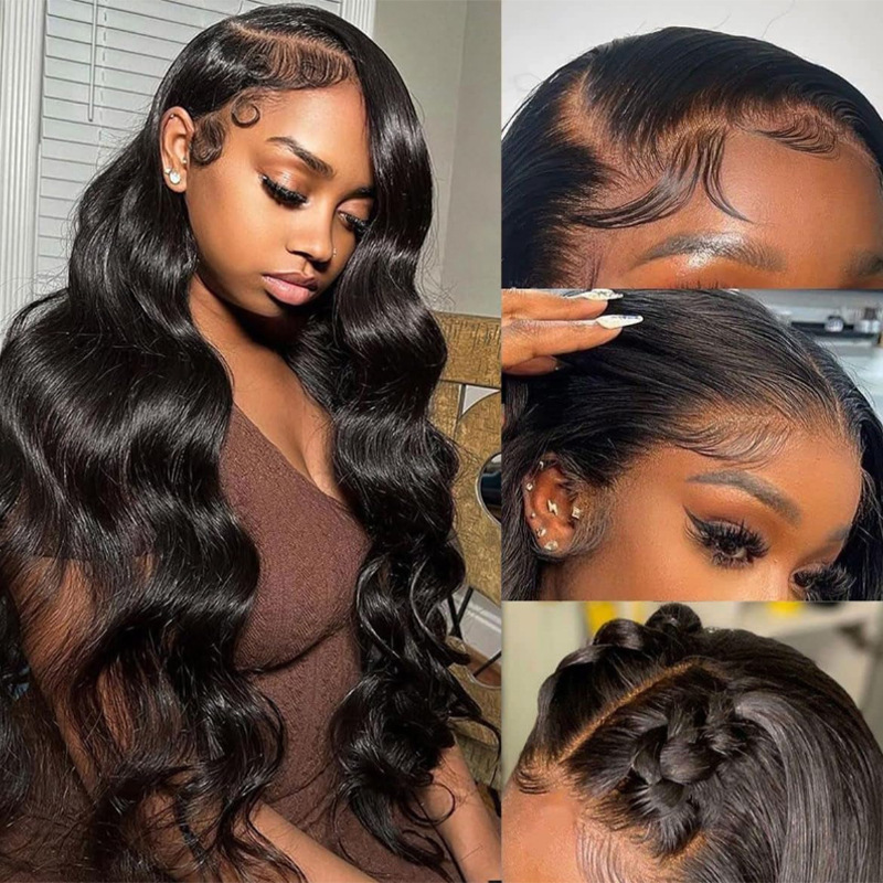 5*5Lace Body Waver Human Hair Wig Full Headgear 12A Human Hair Wig Glueless Headgear