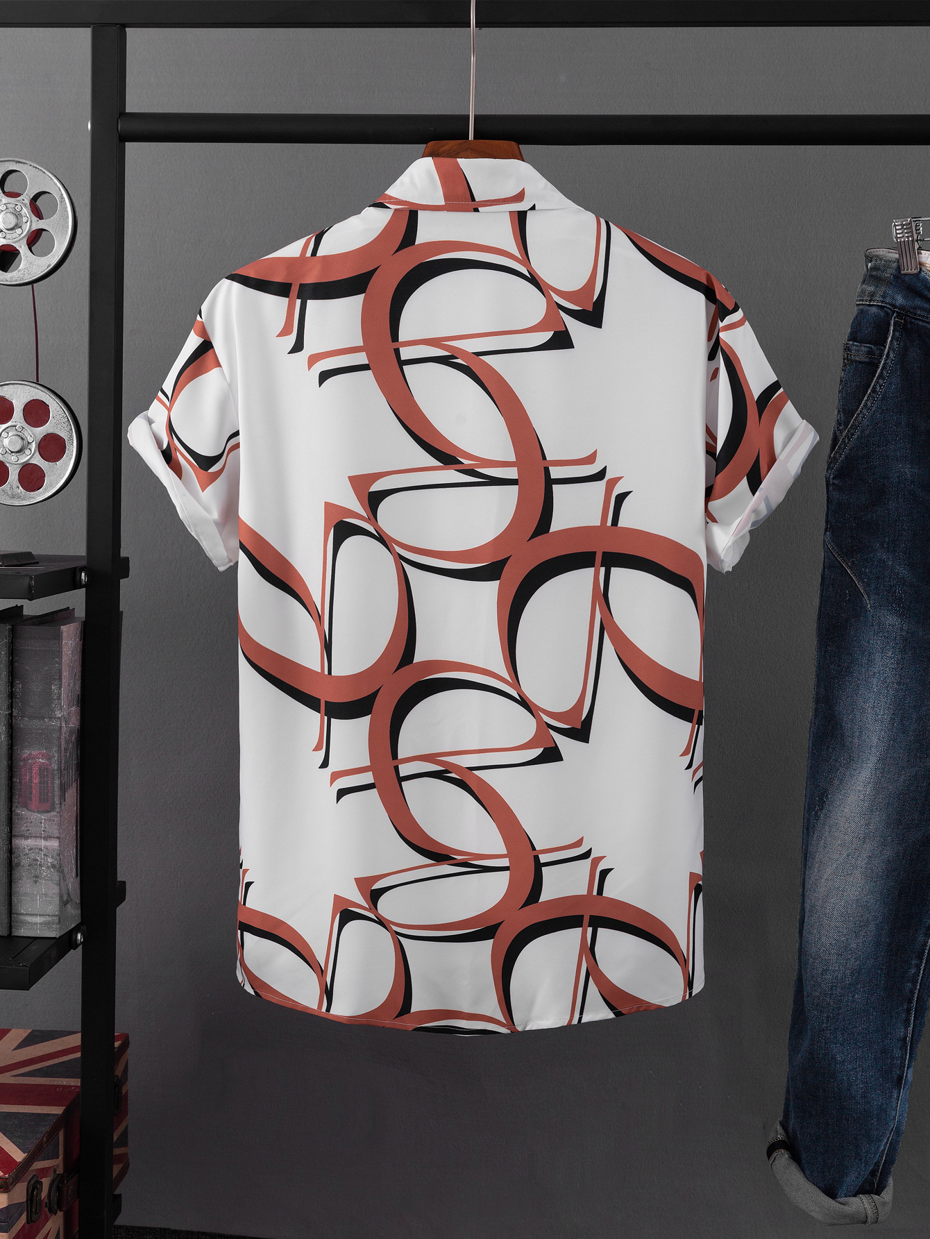 2024 New Men's Fashion Casual Digital Printed Shirt_voghion.com
