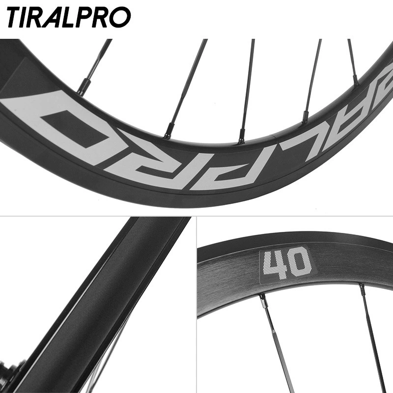 TIRALPRO Road wheel, metal bike carriage, hub, bike spokes, aluminum alloy