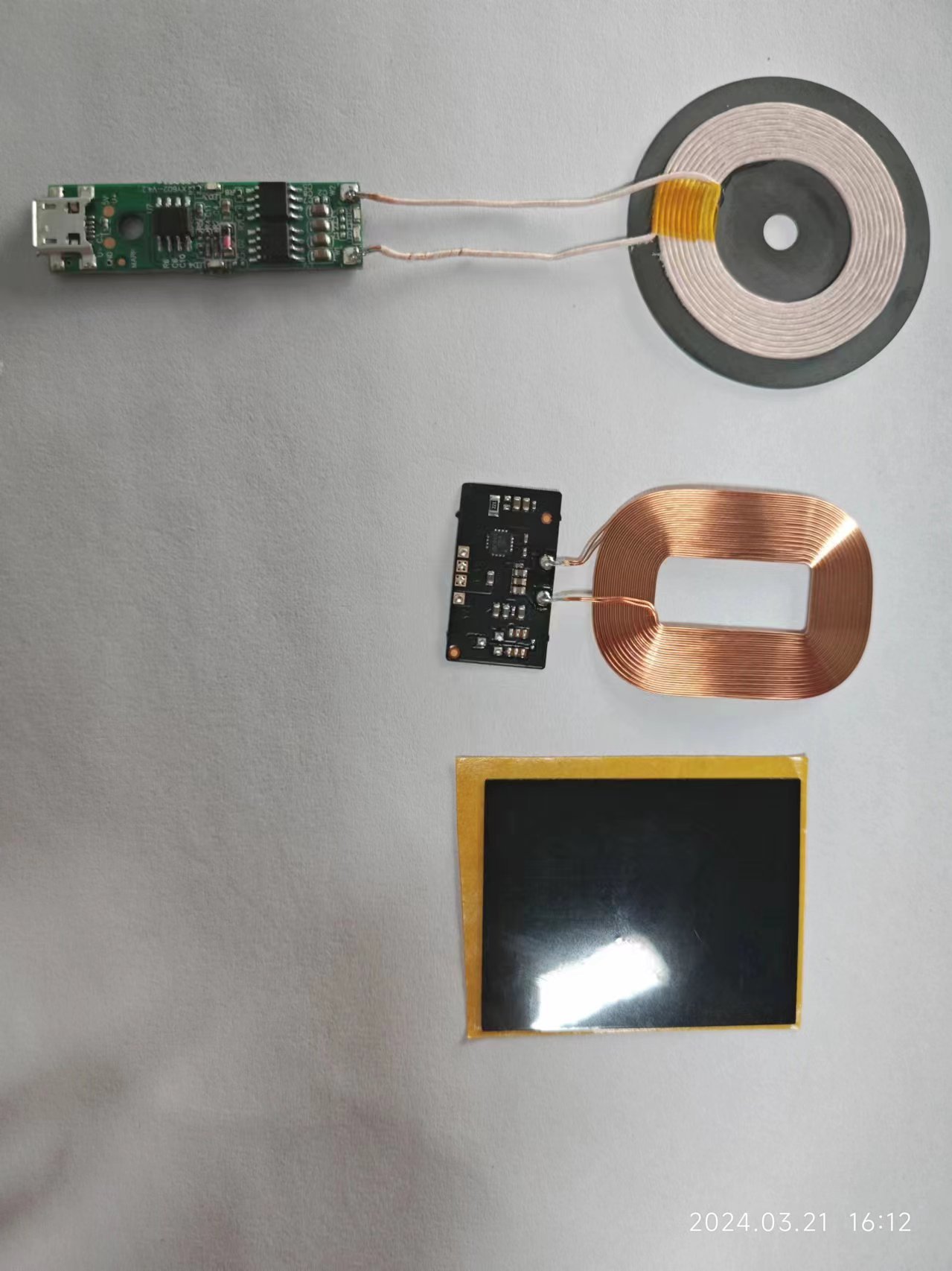 Módulo transmisor de carga inalámbrica K9 Placa de circuito de carga inalámbrica DIY adecuada para computadora portátil alfombrilla de ratón de carga inalámbrica