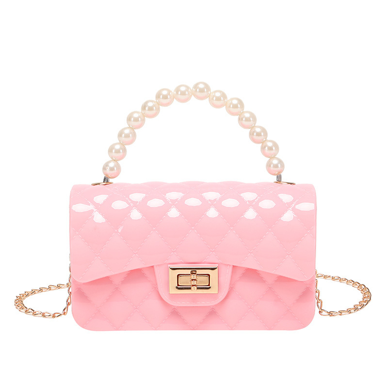 Bolso dulce, bolso de jalea de perla, color caramelo, bolso de moda de 2022 damas, bolso de mujer de comercio exterior