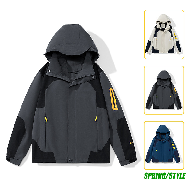Chaqueta deportiva para hombres 2023 primavera nueva ropa de asalto casual para hombres primavera chaqueta impermeable al aire libre ropa de hombre image 4