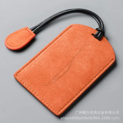 Case Card Holder Proximity Card: Car key bag - rice-car-logo-orange-simple-rope