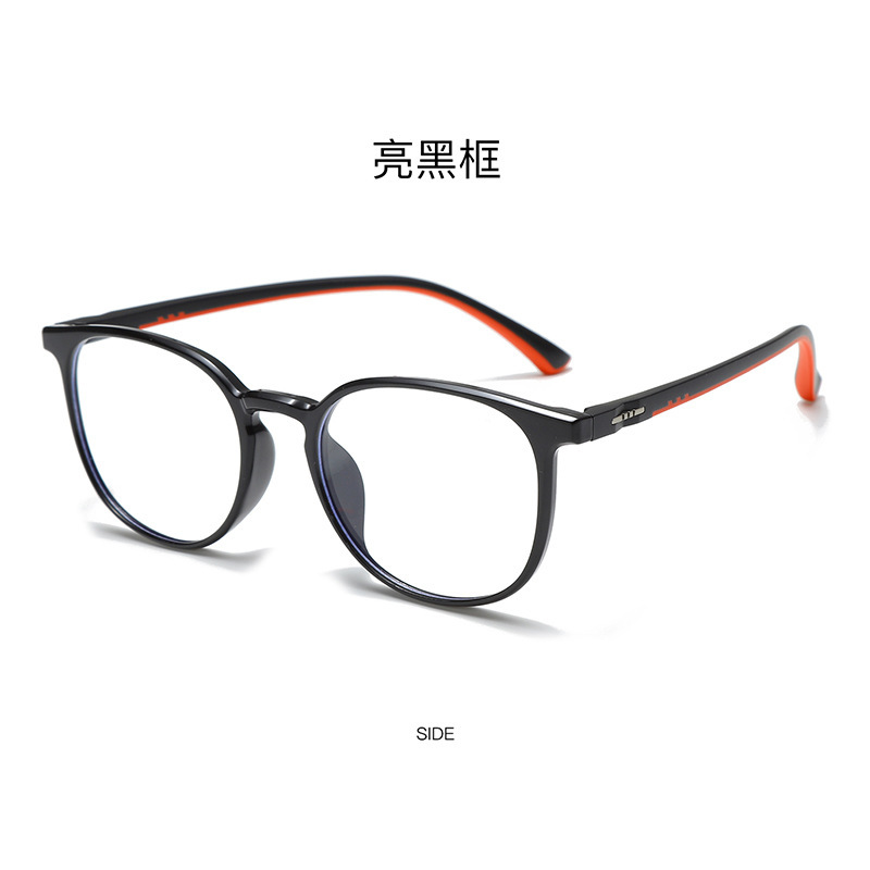 Marco de gafas deportivas colección TR90 anti-deslizante para hombres y mujeres, gafas de luz plana, gafas juveniles anti-luz azul